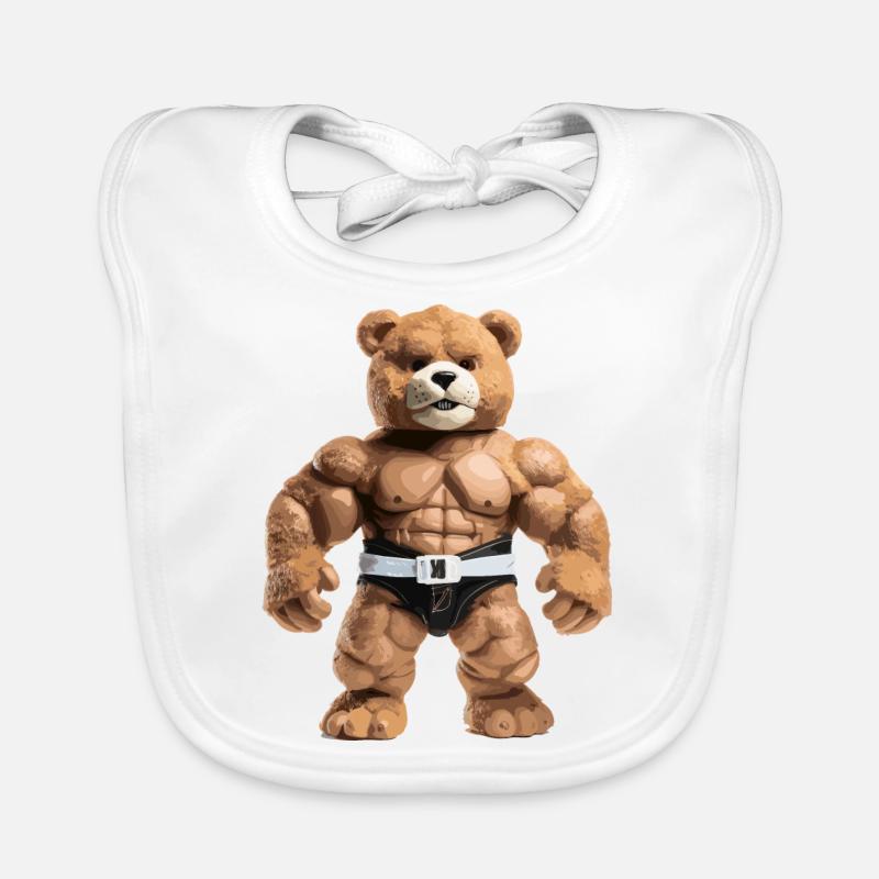 starker Teddy Baby Bio-Lätzchen