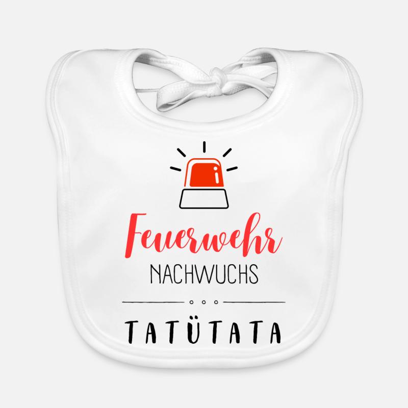 Feuerwehr Nachwuchs 🚒 Baby Bio-Lätzchen