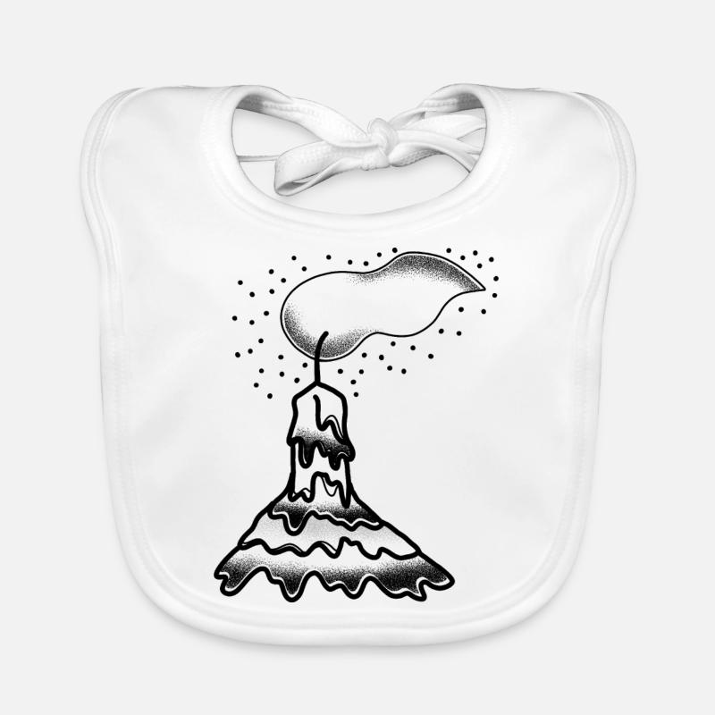 Witchcore-Tattoo-Stil Dripping Candle Baby Bio-Lätzchen
