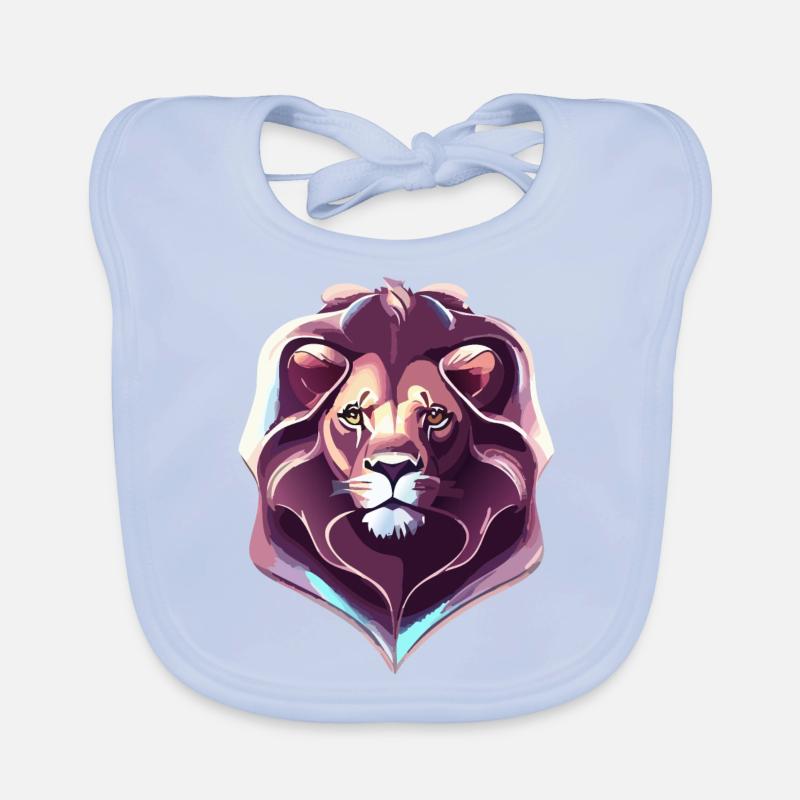 Chrome Royal Lion Organic Baby Bibs