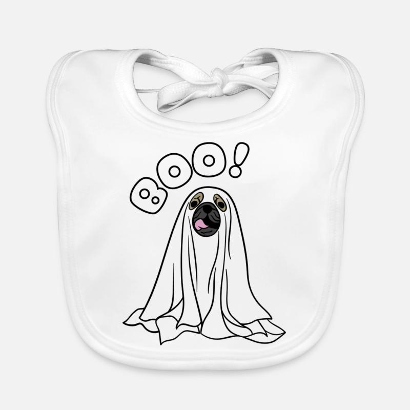 Halloween Hunde Geist Baby Bio-Lätzchen