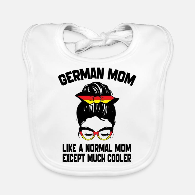 Deutsche Mama wie eine normale Mama Muttertag 2024 Baby Bio-Lätzchen