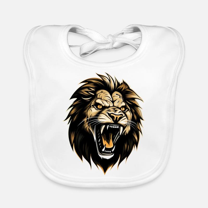 Lion Logo Bavoir bio Bébé