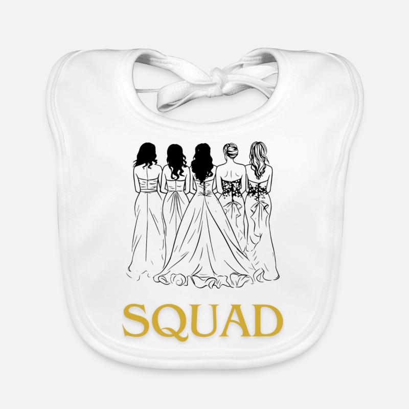 Jungesellinenabschied Squad Baby Bio-Lätzchen