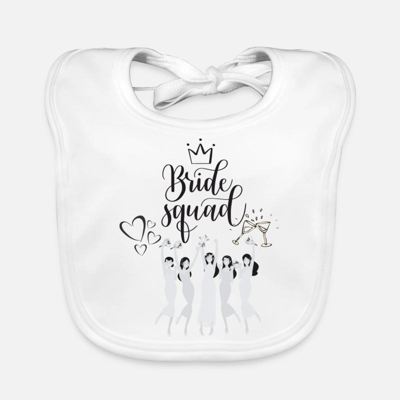 Team Braut Baby Bio-Lätzchen