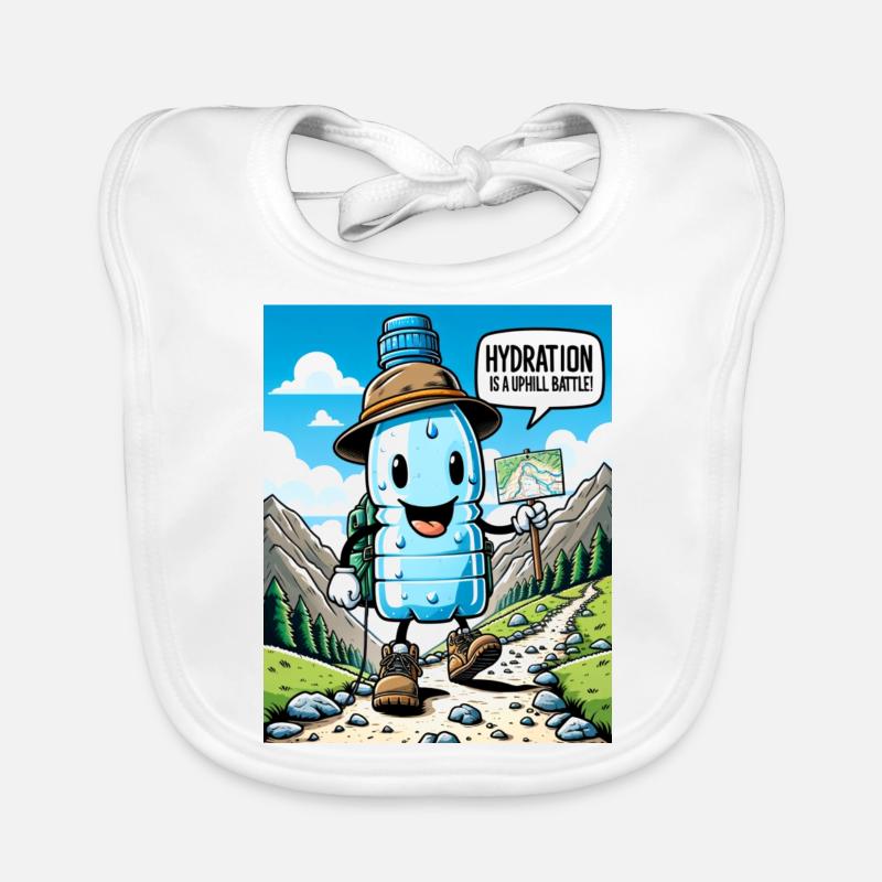 Hydration is a Uphill Battle Baby Bio-Lätzchen