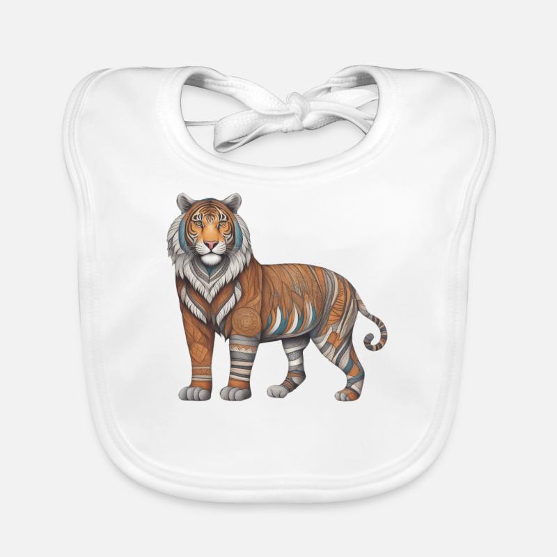 Lion, Animal, Wilderness, Tiger, Predator, Majestic, Organic Baby Bibs
