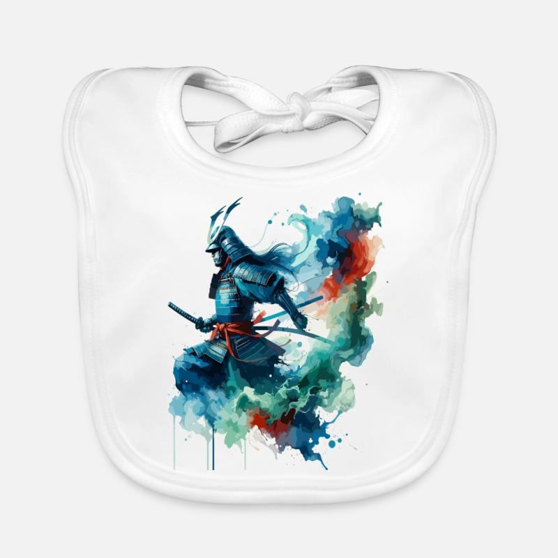 Samurai, Bushido, Traditionell Baby Bio-Lätzchen