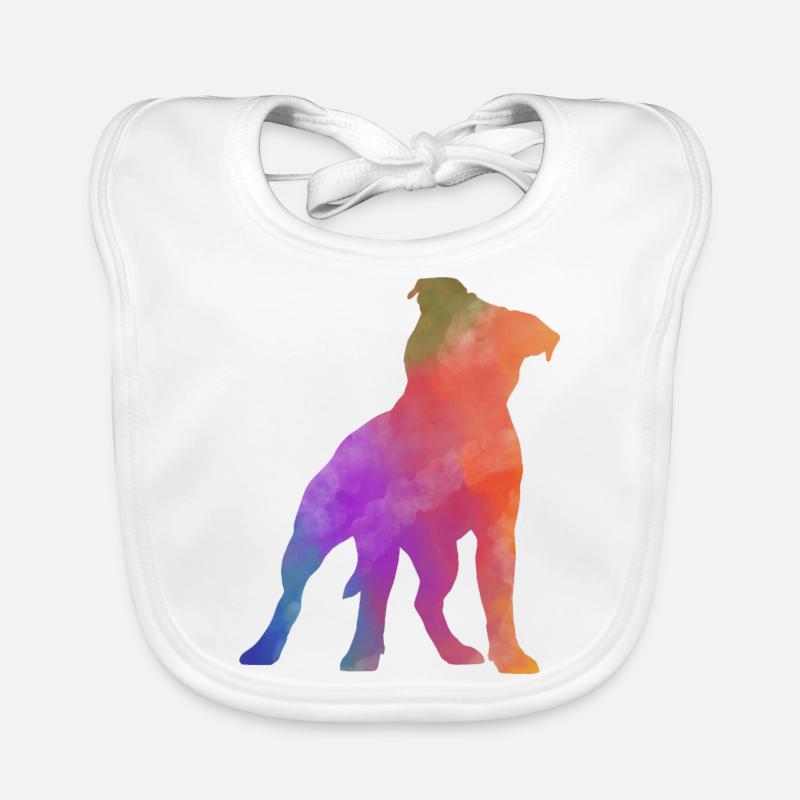 PITBULL AMSTAF coloré Bavoir bio Bébé