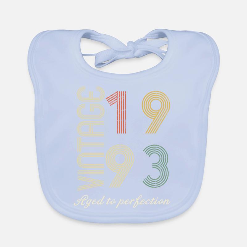 31 Year Anniversary Gift - 1993 Organic Baby Bibs