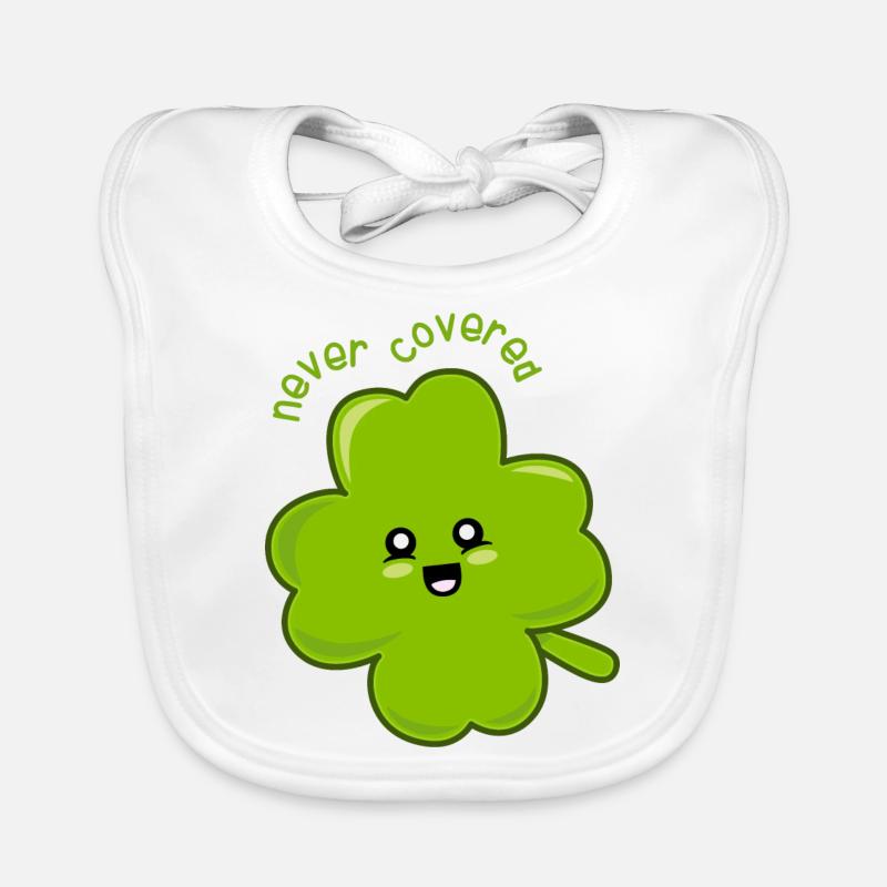 Lucky the Four-leaf Clover! Organic Baby Bibs