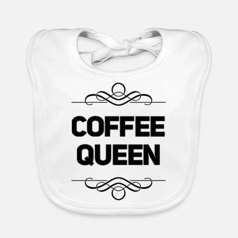 Kaffee lustige Sprüche Baby Bio-Lätzchen