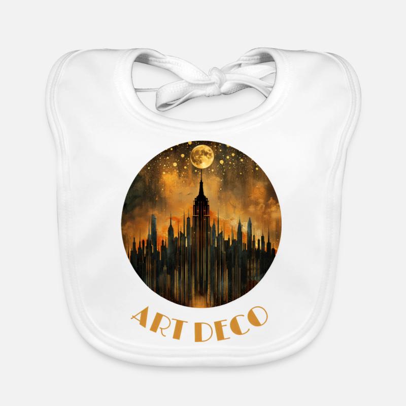 Art Deco Baby Bio-Lätzchen