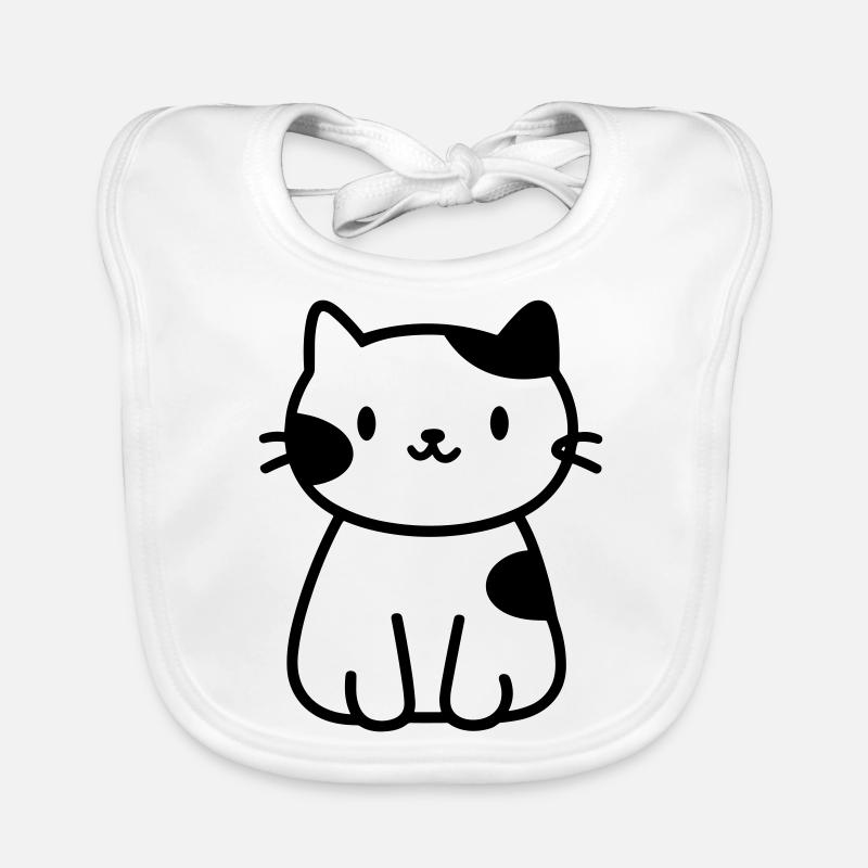 chat Bavoir bio Bébé