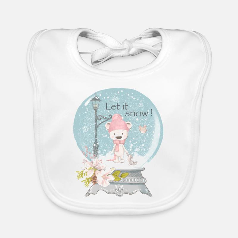 Let It Snow Baby Bio-Lätzchen