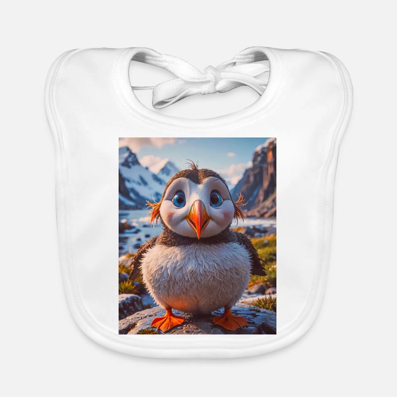 Oiseaux super mignons – Puffin Bavoir bio Bébé