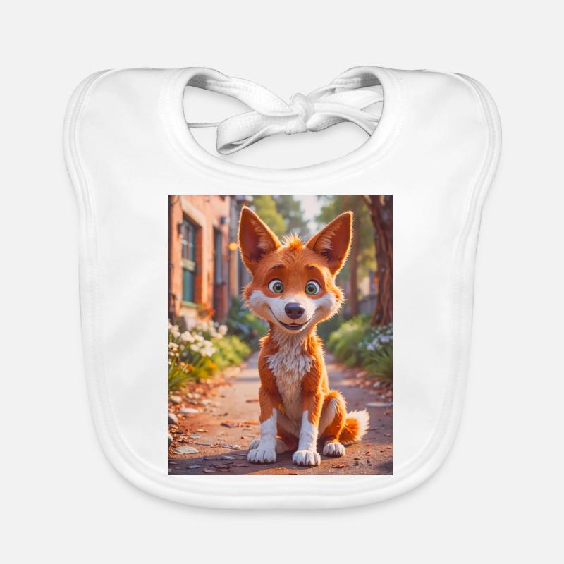 super süßes australisches Tier Down Under – Dingo Baby Bio-Lätzchen