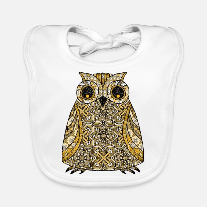 Eule Vogel Baby Bio-Lätzchen