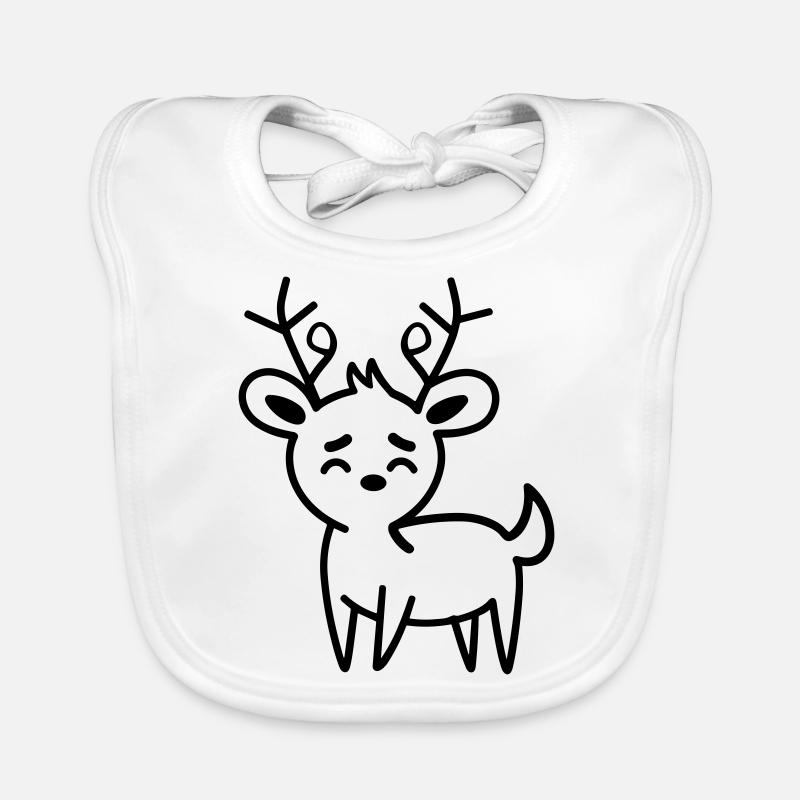 Cerf Bavoir bio Bébé