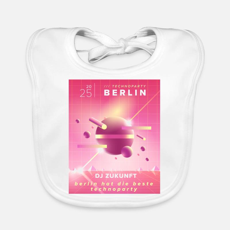 Berliner Techno Baby Bio-Lätzchen