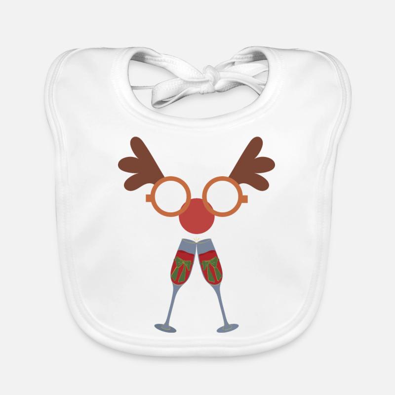 Idée cadeau design de Noël Célébration Bavoir bio Bébé