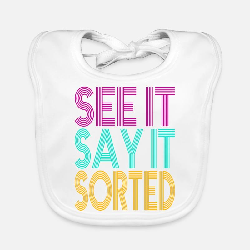 see it say it sorted Baby Bio-Lätzchen