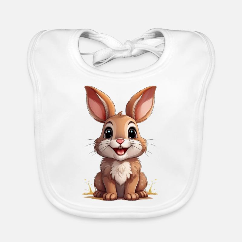 Rabbit or Easter Bunny Organic Baby Bibs