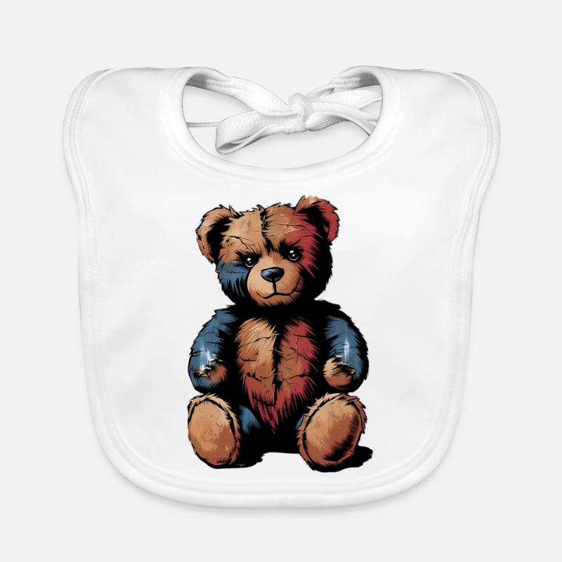Teddy Kuscheltier Teddybär Baby Bio-Lätzchen