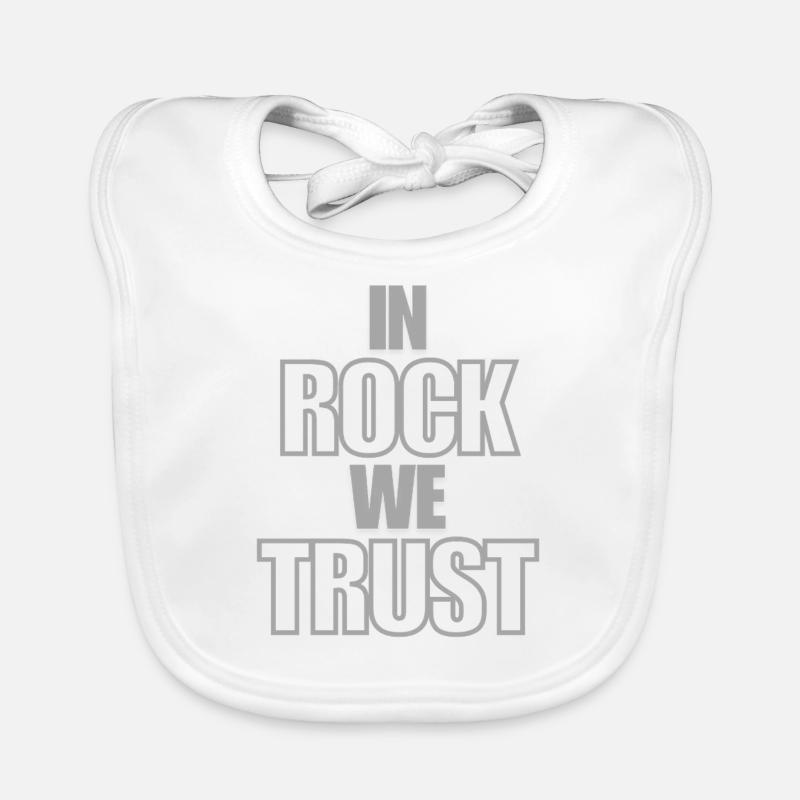 In Rock We Trust - Rock'n Roll Baby Bio-Lätzchen