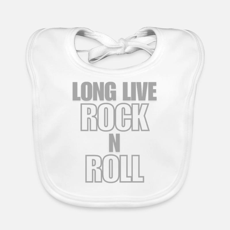 Vive le rock’n roll Bavoir bio Bébé