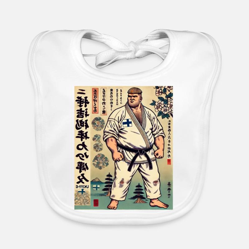Finnisches Karate MASTER Baby Bio-Lätzchen