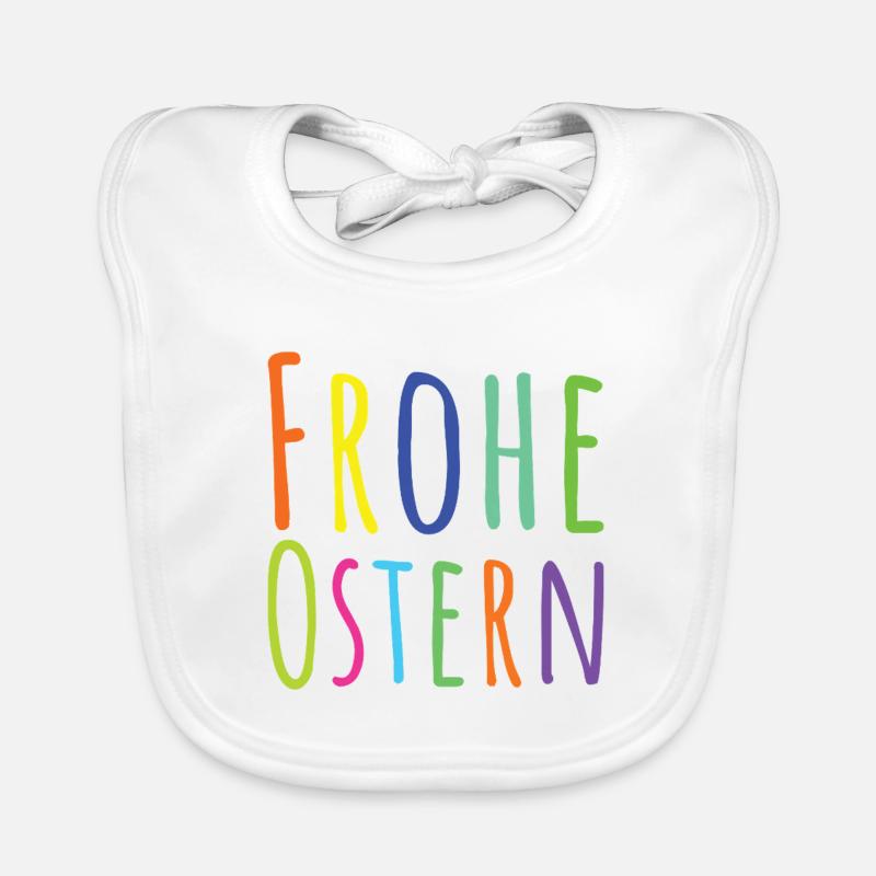 Frohe Ostern Baby Bio-Lätzchen