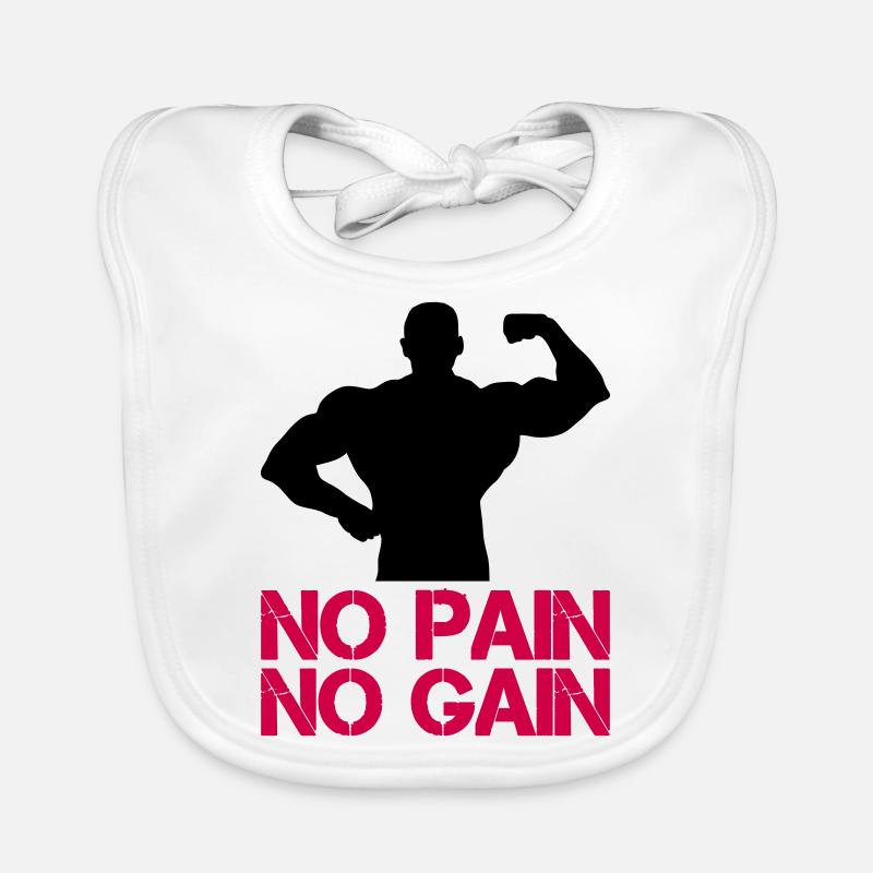 Gain de douleur Bodybuilder Bavoir bio Bébé