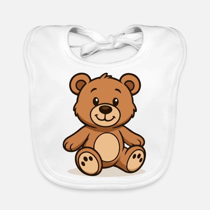 Teddybär Comic Baby Bio-Lätzchen
