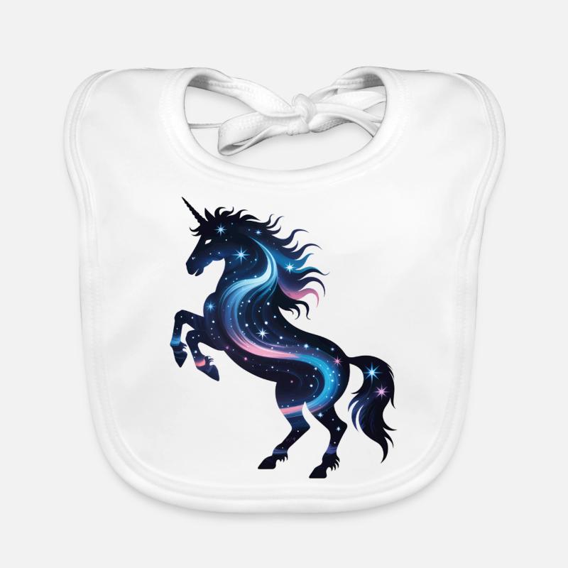 Licorne Galaxy Bavoir bio Bébé