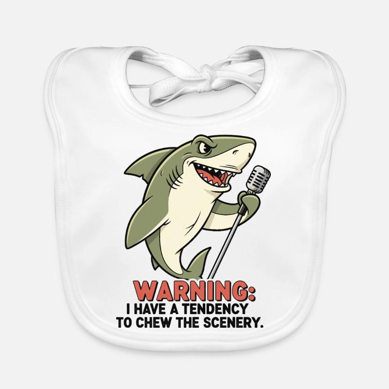 Requin de scène Bavoir bio Bébé