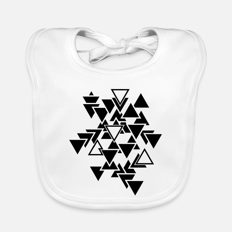 Triangles motif graphique Bavoir bio Bébé