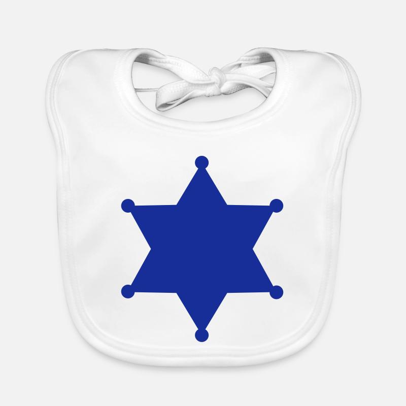 sheriff stern Baby Bio-Lätzchen