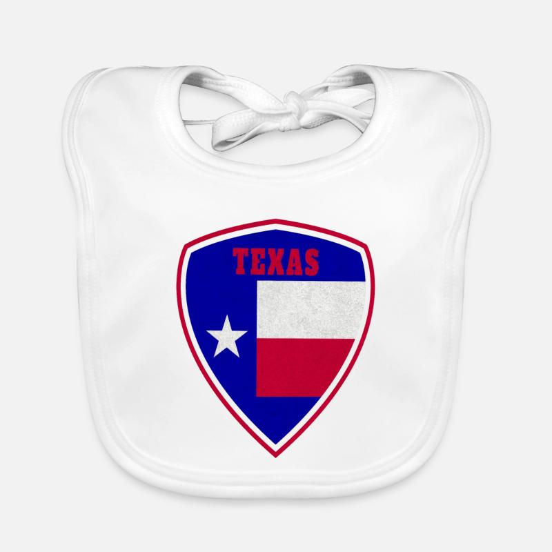 Texas Blason emblème cadeau de drapeau Bavoir bio Bébé
