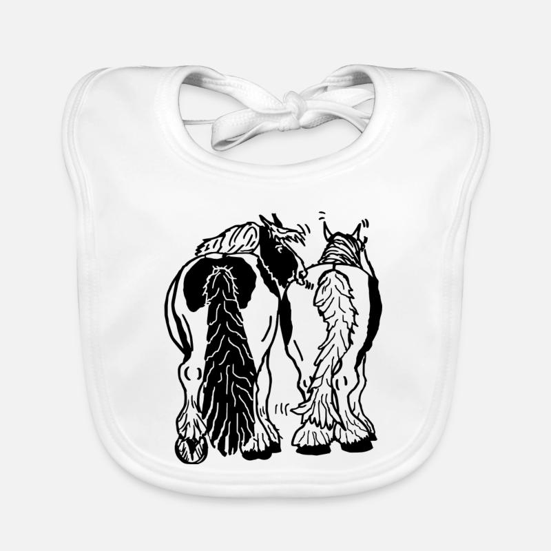 Drôle de bricoleur de derrière, à cheval Bavoir bio Bébé