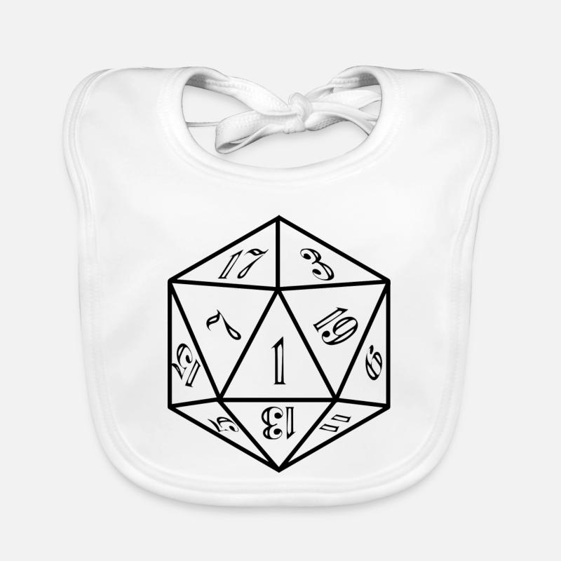 W20 Beste Probe Sei Ein Held RPG Baby Bio-Lätzchen