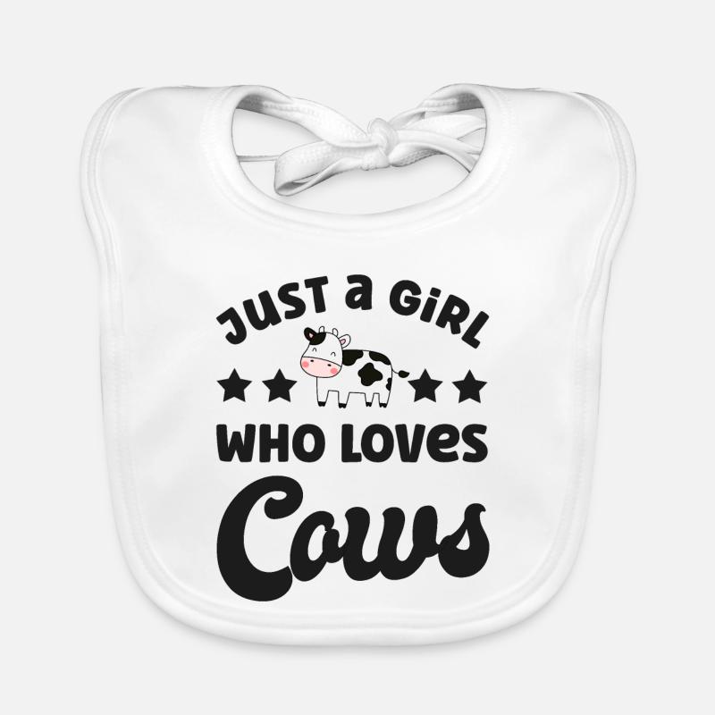 Cow cows Organic Baby Bibs