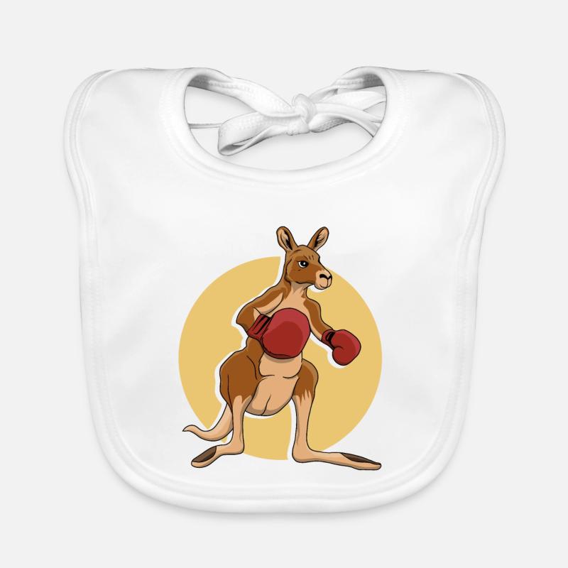 Kangaroo boxer Organic Baby Bibs