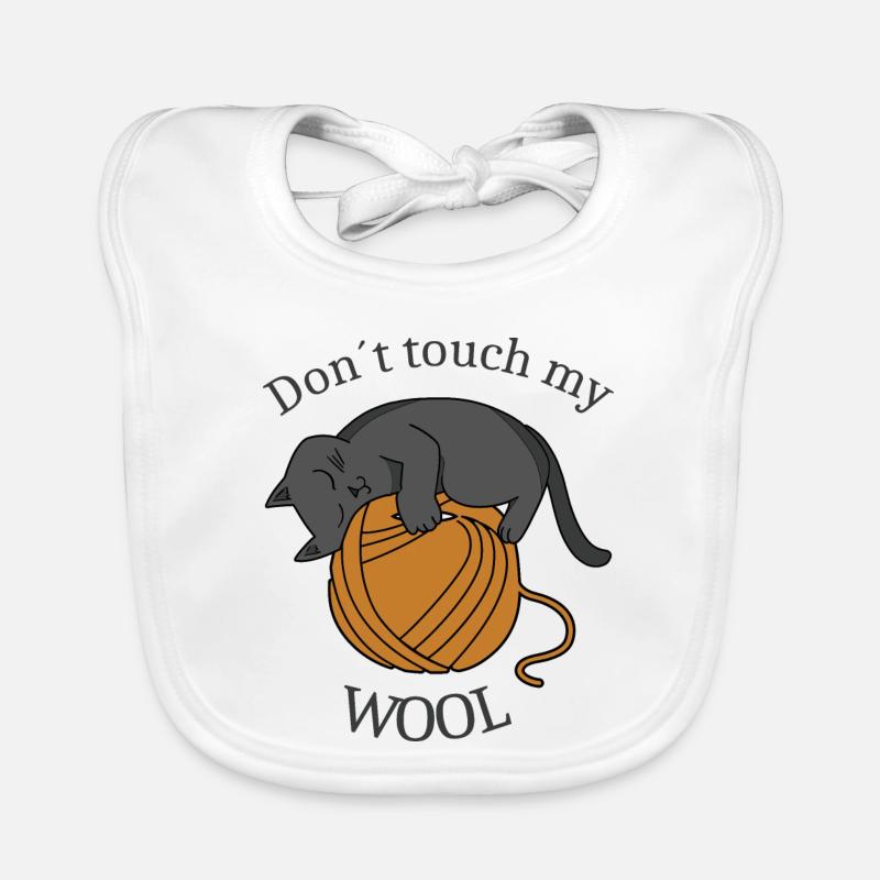 Don't touch my wool Organic Baby Bibs