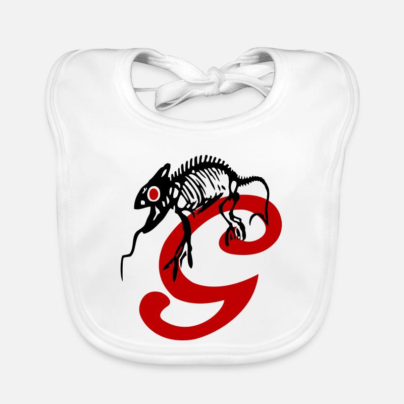 Gecko, Eidechse, Initiale Baby Bio-Lätzchen