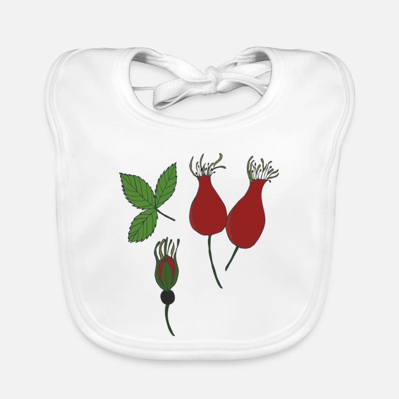 rose hip Organic Baby Bibs