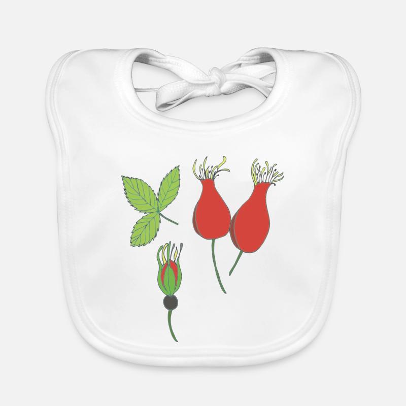 rose hip Organic Baby Bibs