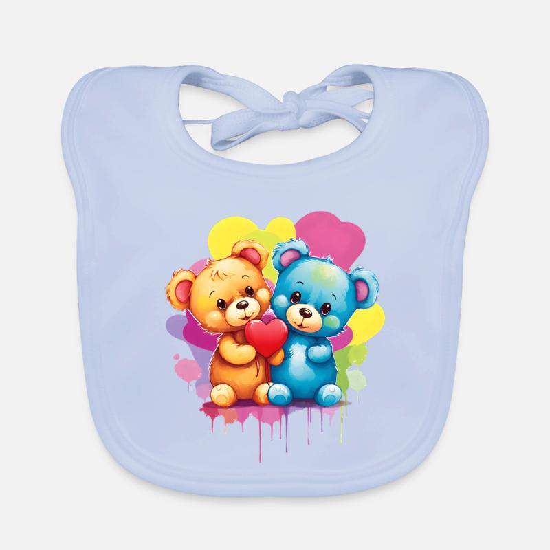 Love is a Bear Necessity Organic Baby Bibs