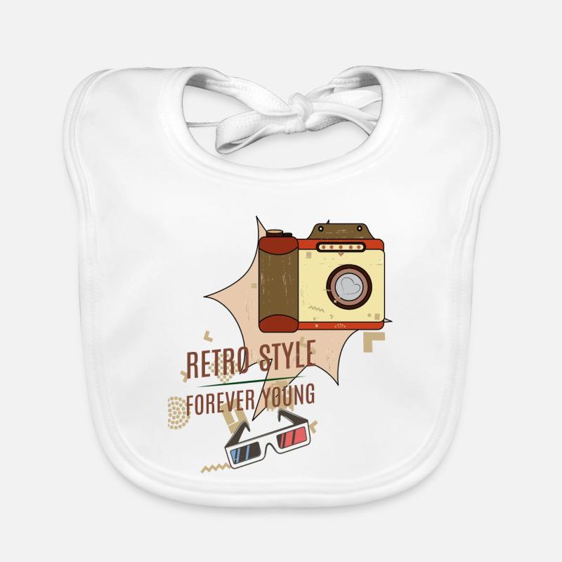 Retro Style Baby Bio-Lätzchen