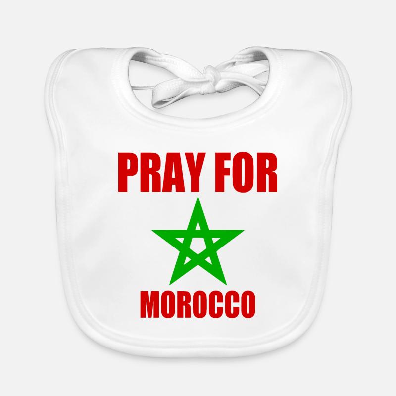 Pray for morocco marokko Baby Bio-Lätzchen